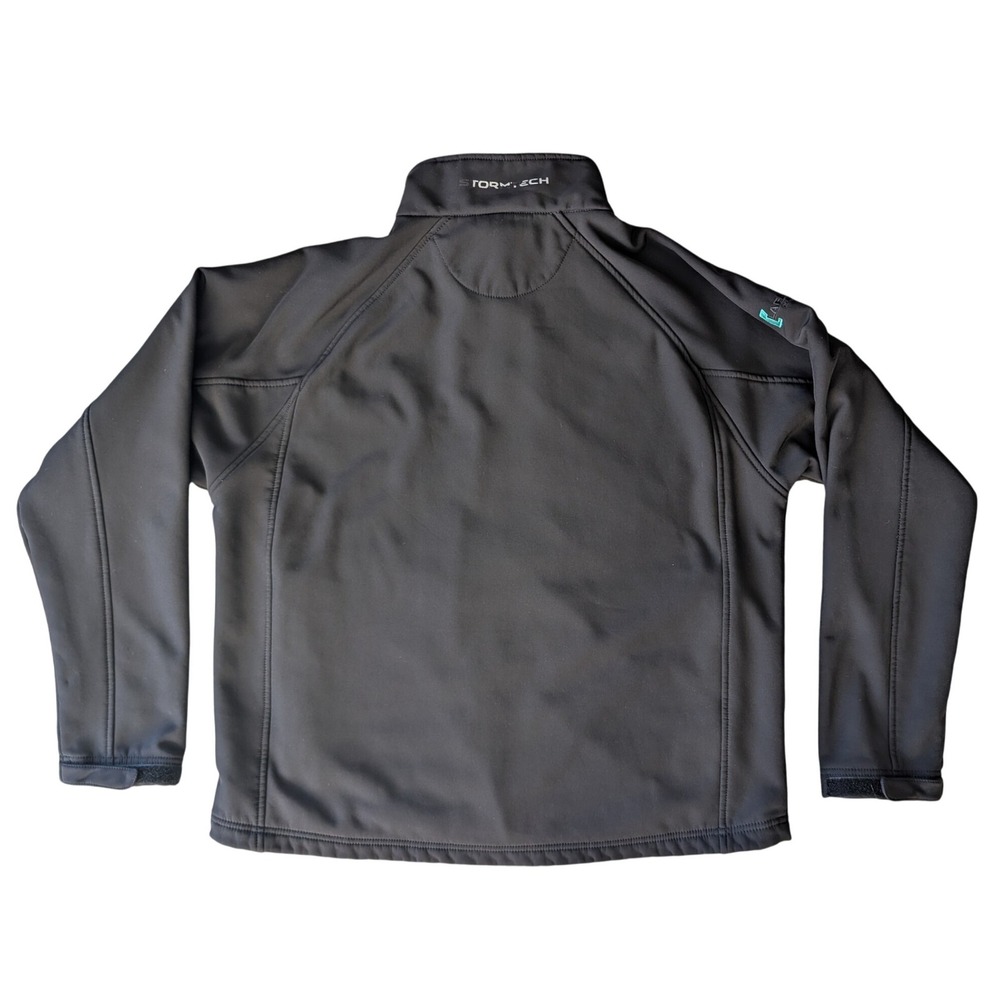 Men's Stormtech Lafarge Cement Black Softshell Jacket‎ Full Zip Workwear Size XL